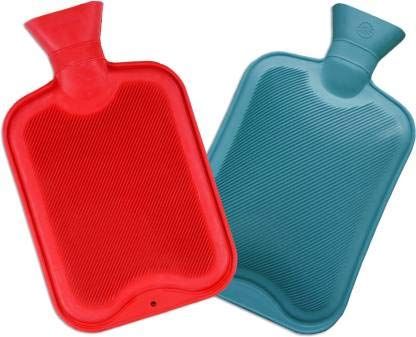 AAFOS hot water rubber bag bottle For Pain Relief (2 L,Assorted Multi Colors) PACK OF 2