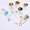 CANVUE 7 Days Pill Case, Portable Aluminium Alloy Weekly Pill Organizer with 7 Compartments, Waterproof Medicine Holder, Keychain and Carabiner view 2