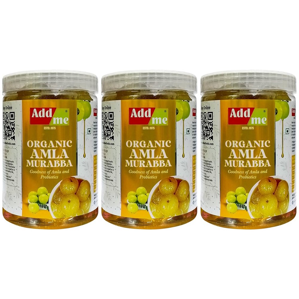 Add me Sweet Dry Amla Murabba Candy Organic, 1Kg X 3 (Dry Pet Jar Without Syrup) Combo Pack of 3 Immunity boosters | Traditional Indian Recipe, Organic Awla Murabba, Indian Gooseberries, Perfect for Meals and Snacks