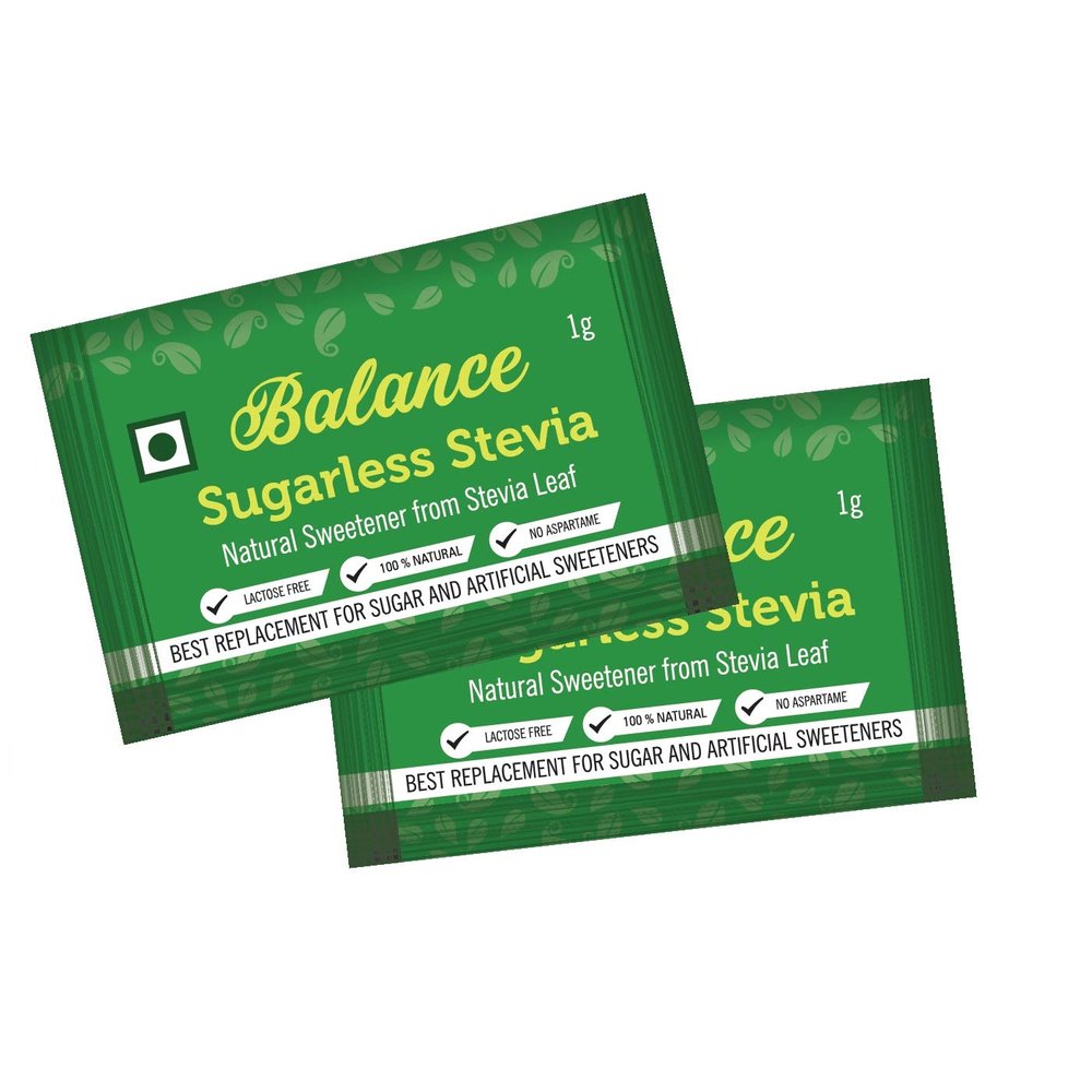 Balance Stevia 100% Natural Sweetener Sugar Free Sachets (100 Sachets)