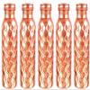 Aditya Shopping Pure Copper Luxury Daimond Bottle with Ayurvedic Benefits Yoga Bottle (Pack of 5) view 1