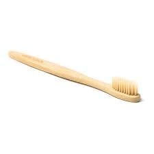 APSAMBR-Bamboo Toothbrush, Natural Bamboo Toothbrush with Bio-Based Charcoal Infused bristles, Pack of 1 Brush, Color - Charcoal