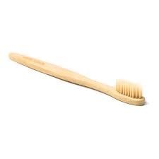 APSAMBR-Bamboo Toothbrush, Natural Bamboo Toothbrush with Bio-Based Charcoal Infused bristles, Pack of 1 Brush, Color - Charcoal