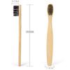 APSAMBR-Bamboo Toothbrush, Natural Bamboo Toothbrush with Bio-Based Charcoal Infused bristles, Pack of 1 Brush, Color - Charcoal view 3