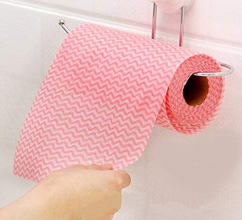 AR Mall Washable And Reusable Absorbent Microfiber Cleaning Wipes Roll for kitchen (1 Pcs) -50 wipes