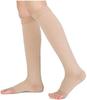 IRIS Medical Knee High Open Toe Compression Stockings(Women&Men) Firm Support 20-30mmHg,Graduated Toeless Knee Support Stockings Hose for Swelling,Varicose Veins,Lymphedema(2 pc) view 2