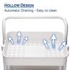 CIPLA PLAST Multipurpose 3 Tier/Layers Kitchen Trolley Rack/Shelf Utility Cart with Wheels for Vegetables and Other Stuffs Saving Home Storage Organizer Racks and Self with Wheel - White view 4
