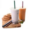 Norpro Stainless Steel Metallic Smoothie Drinking Straws with 2 Cleaning Brushes, view 4