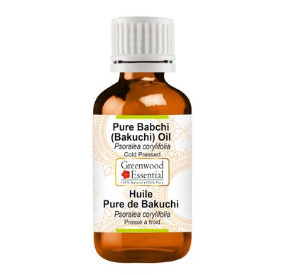 Greenwood Essential Pure Babchi (Bakuchi) Oil (Psoralea corylifolia) | Cold Pressed | Natural | Undiluted | For Diluting Essential Oils | For Skin & Massage | Men & Women | 10ml