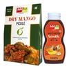 Add Me Dry Mango Pickle 1kg Less Oil aam ka achar + 240g Sweet khatti meethi sonth bhelpuri pani Puri Chutney view 1