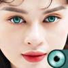 Choice Empire 2 Pair Monthly Colored Contact Lenses Zero Power with 30 ml Solution (Terquoise-Sky Bl view 2