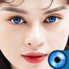 Choice Empire 2 Pair Monthly Colored Contact Lenses Zero Power with 30 ml Solution (Terquoise-Sky Bl view 3