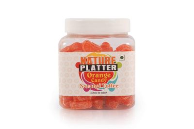 NaturePlatter Orange Candy - 500Gms (Jar Pack)
