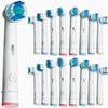 Aster Electric Toothbrush Replacement Heads 16 Pack/Compatible Oral B Braun Replacement Brush Heads/Compatible Oral B Replacement Brush Heads view 1