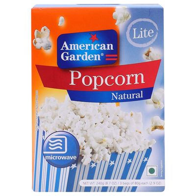 American Garden Lite Natural Microwave Popcorn, 9.63 oz 273 g