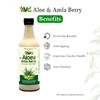 AVG Health Organics AVG Aloe and Amla Berry Green Juice Enriched with Ginger, Tulsi and Ashwagandha - Great Stress Buster , Sugar Free -500 ml view 4