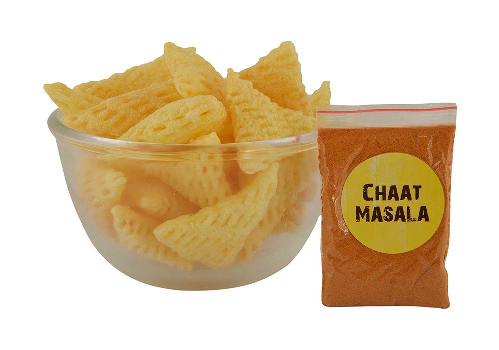 Anuan Feel The Utsav Ready-to-Fry Dry Mad Tangle Samosa Triangle Tasty with Chaat Masala Homemade papad Food Snack Chips-500GM