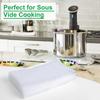 VACUUM PACKERS 22cm x 30cm Pack of 100 pcs Dotted Embossed Transparent Food Vacuum Pouches 90 Micron Thikness view 2
