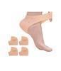 Aish N Bless (Pair Of 2) Unisex Silicone Gel Anti Heel Crack Pad Socks for Pain Relief (Beige, Free Size) view 1