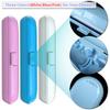 Electric Toothbrush Travel Case for Oral-B Toothbrushes - 4 Pcs Toothbrush Head Covers Compatible with Oral B Electric Toothbrush Heads (White) view 3