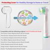 Electric Toothbrush Travel Case for Oral-B Toothbrushes - 4 Pcs Toothbrush Head Covers Compatible with Oral B Electric Toothbrush Heads (Pink) view 4