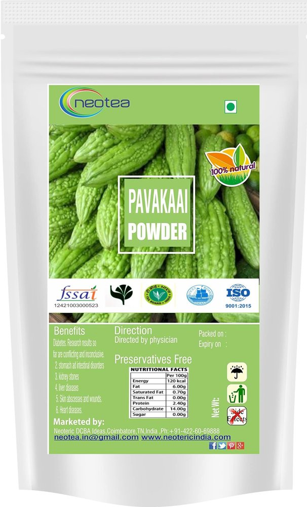 Neotea | Bitter Gourd Powder | Pavakkai Powder | Karela | Paavakka | Pakarkai Paudar | Haagalakaay Pagakkai Momordica Charantia 500 Gram Pack of 1