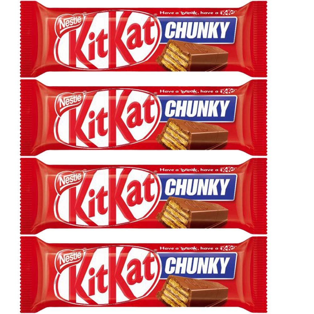KIT KAT Chunky Milk Chocolate, Pack of 4, 168 G