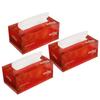 Freshee 200 Sheets 2 Ply Car Tissue Paper Box Pack Of 3, Extra Soft Hygienic Fresh Natural Skin Friendly Water Dissolvable Disposable Dry Tissue Made With 100% Virgin Fibre view 2
