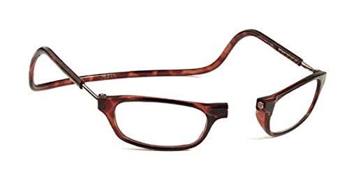 Reading Glass Magnetic Reading Spectacle Glasses for Near Vision (+2.50, Brown)