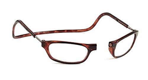 Reading Glass Magnetic Reading Spectacle Glasses for Near Vision (+2.50, Brown)