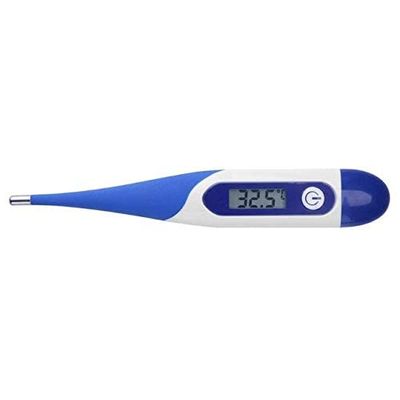 LCD Digital kid Thermometer Kids Head Temperature Measuring Tools(colour:BLUE)