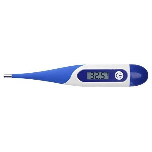 LCD Digital kid Thermometer Kids Head Temperature Measuring Tools(colour:BLUE)