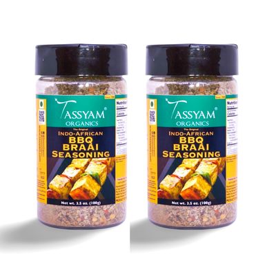 Tassyam BRAAI Indo African Seasoning 200g (100g x2) | Dispenser Bottle