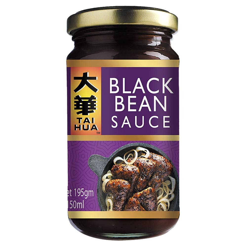TAI HUA Black Bean Sauce (190ML/250G) Vegetarian Sauce for Flavour Full Asian Recipes Product of Malaysia "(HALAL Certified)"