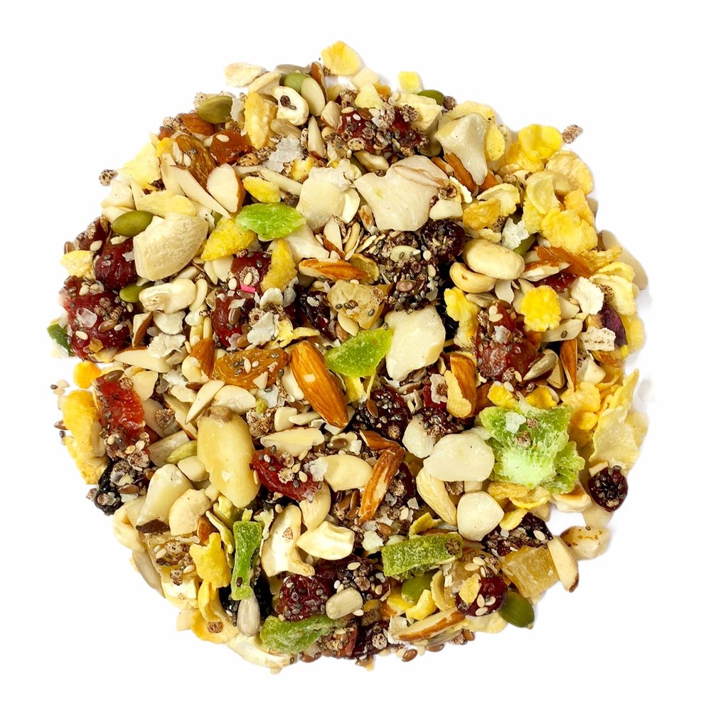 Dry Fruit Hub High Protein Breakfast Mix 400gms,Goodness Of Cereals ,Dried Fruit, Nut ,Seeds & Berries |Tastier now with Cranberries and Pumpkin Seeds |Breakfast Cereals | High in Iron| Source of Fibre | Naturally Cholesterol Free, Jar Pack