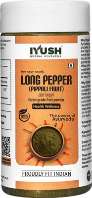 IYUSH Herbal Ayurveda Long Pepper/Pippali Powder - 100gm