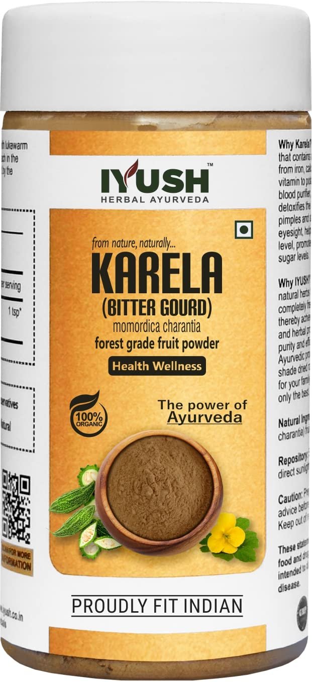 IYUSH Herbal Ayurveda Organic Karela Powder - 100gm