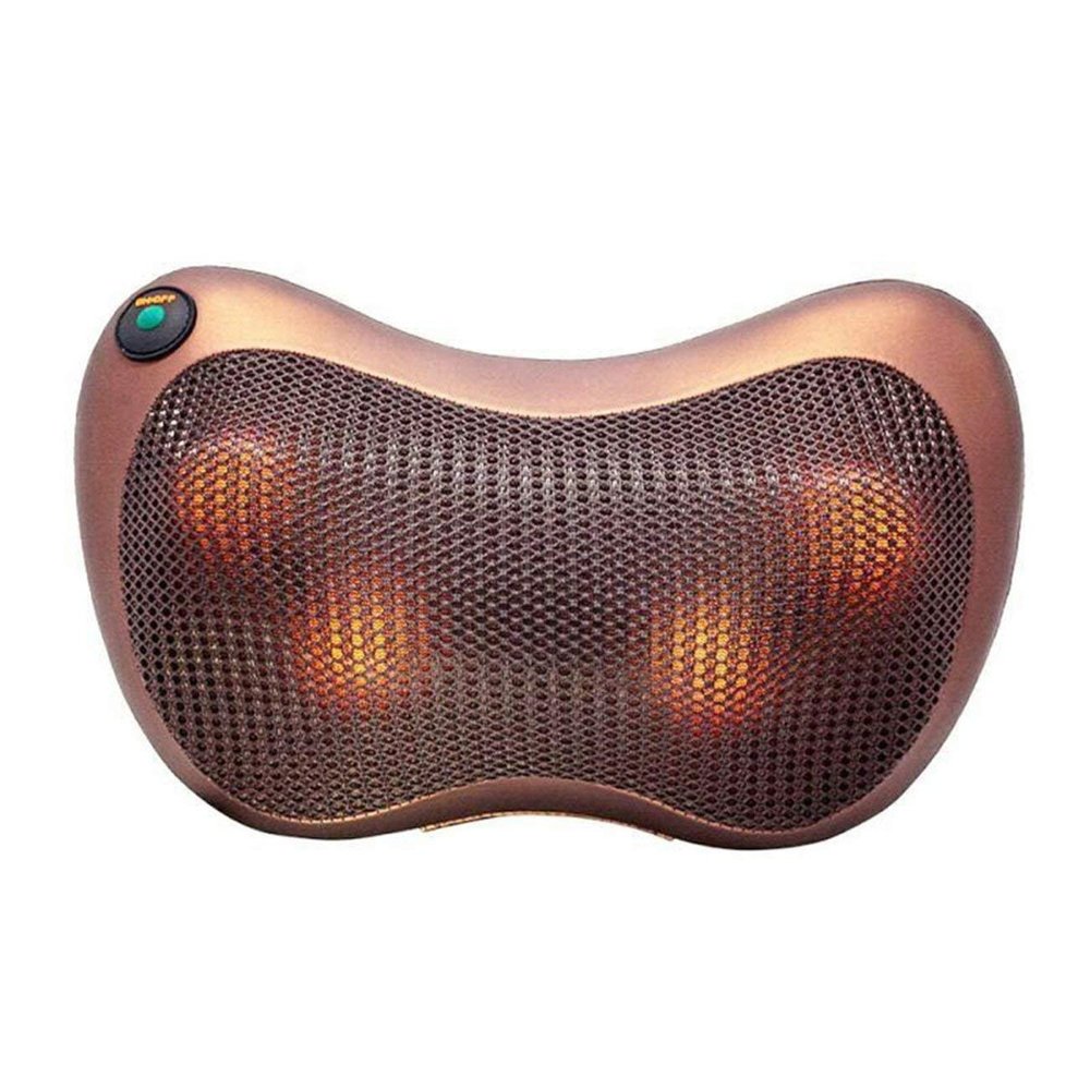 AASTIK SALES Neck Cushion Full Body Massager With Heat For Pain Relief Massage Machine For Neck Back Shoulder Pillow Massager - Swiss Relaxation Therapy (Brown)