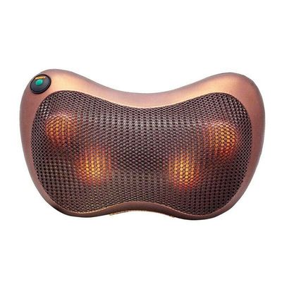 AASTIK Neck Cushion Full Body Massager with Heat for pain relief Massage Machine for Neck Back Shoulder Pillow Massager - Swiss Relaxation therapy (Brown) 1pcs