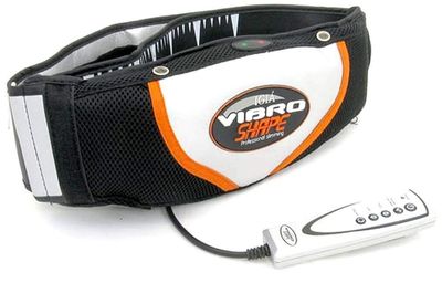 Aagna Plastic Slimming Heat Vibro Shape Vibration Tone Body Belt Tummy Massager , Multicolour