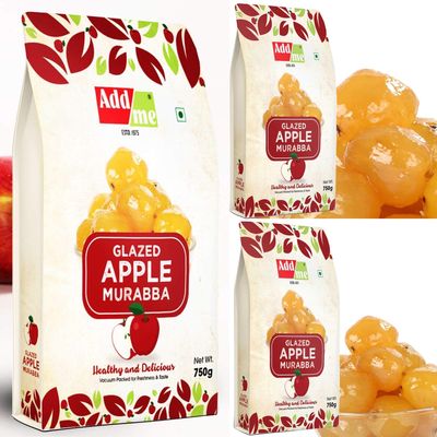 Add me Sweet Apple Murabba Seedless (Vaccum Packed Without Syrup) SEB muraba750Gm (Pack of 3) Immunity boosters