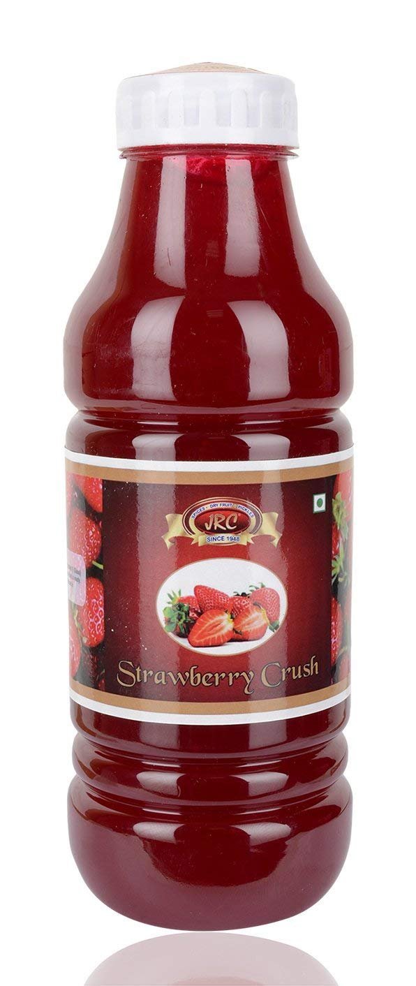 JRC Strawberry Crush - 1L | High Fruit | For Fruit Mocktail | Cocktail | Milk Shake| Falooda | Baking Essentials