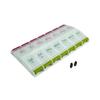 Aktive Life Tablet, Pill, Medicine, Box with Snap Lids 7 Days AM PM Pill Organizer Large Compartments for Bigger Pills Container Cases with Unique Push-Button view 1