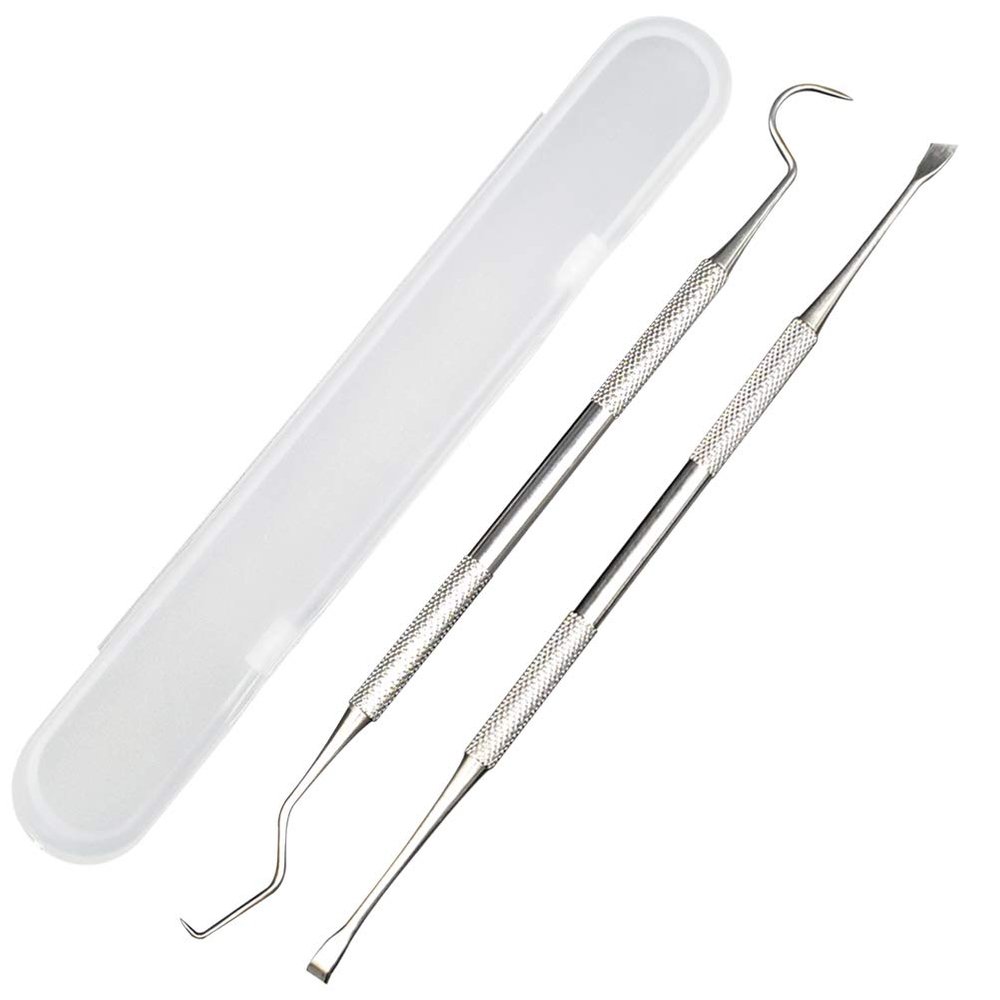 Professional Dental Tools, Langsum Stainless Steel Teeth Cleaning Tools for Dentist, Personal Using, Pets, Dental Hygiene Kit with Dental Scaler Pick, Tooth Tartar Scraper Remover and Storage Box