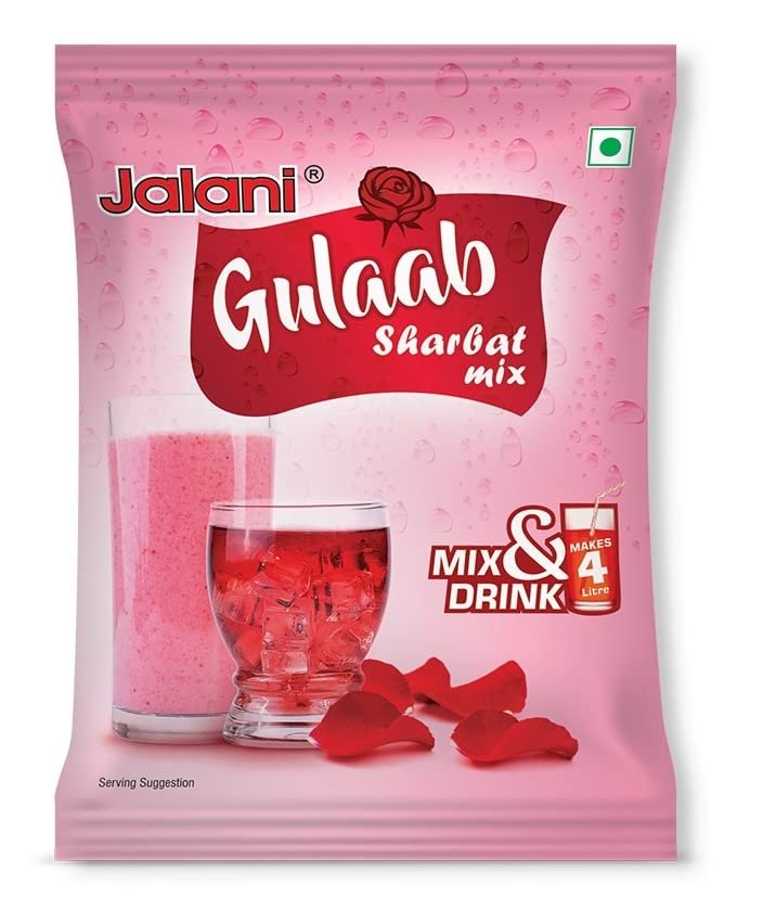Jalani Gulaab Sharbat Mix 100g Pouch