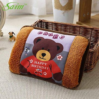 Tagve Cute Hot Water Bottle Electric Charging Bag Cartoon Hand Warmer Back Pain 220V Warming Rechargeable (Color May Vary- Pack of 2)