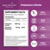 HealthyHey Nutrition Potassium Citrate -120 Vegetable Capsules view 2