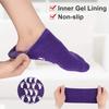 (4PC) Heel Spa Socks,Moisturizing Socks, Soft Gel Socks Inner Lining Infused with Essential Oils and Lotions -Best for Rough Calluses,Cracked Heel,Soften Dry feet/ (Blue & Purple) for Women & Men. view 2