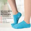 (4PC) Heel Spa Socks,Moisturizing Socks, Soft Gel Socks Inner Lining Infused with Essential Oils and Lotions -Best for Rough Calluses,Cracked Heel,Soften Dry feet/ (Blue & Purple) for Women & Men. view 3