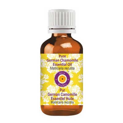 Deve Herbes German Chamomile Essential Oil (Matricaria recutita) Pure | Non-Sticky | Non-greasy | Lightweight | Men & Women | All Skin Types | Steam Distilled 5ml